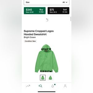 Never worn supreme hoodie.